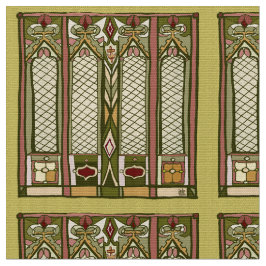 Tyg med "konsthantverk" Stylized mönster