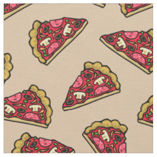 Tyg med pizzaskivsmönster såld per yard