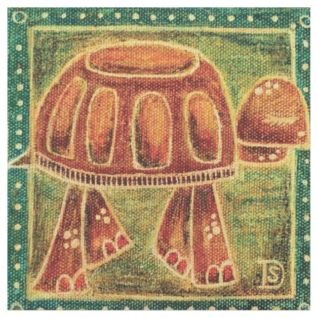 Tyg ökensköldpadda (Närbild)