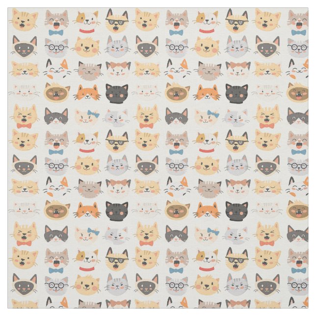 Tyg - Roligt Ansikte (Provkarta)