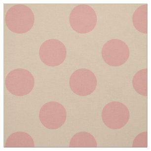 Tyg: Rosor & tänder - rosa polka dots Tyg