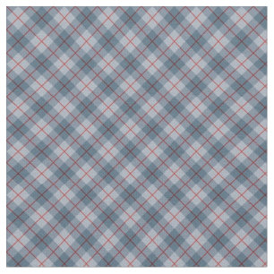 Tyg - Tartan Blå, Grå och Röd