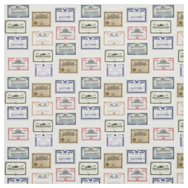 Tyg - wall street marknadsför certifikat (Provkarta)