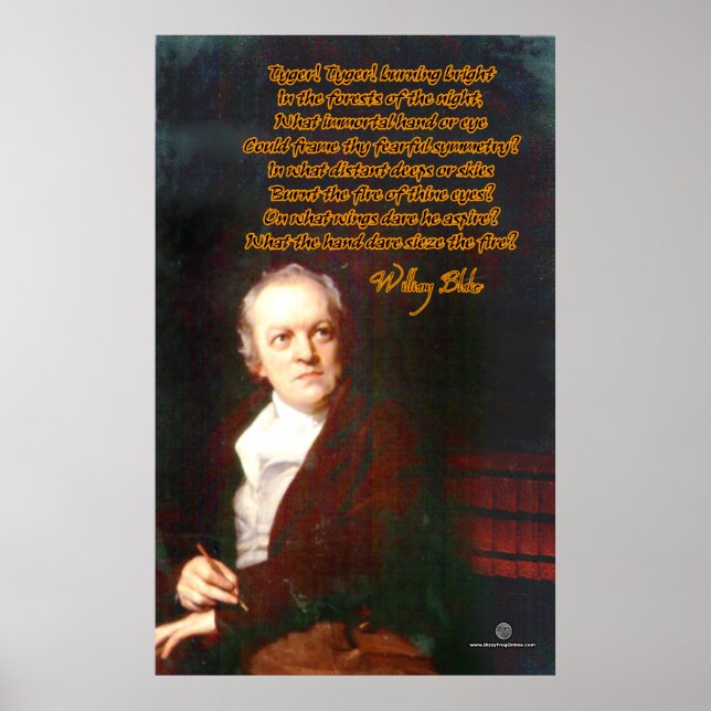 Tyger av William Blake Poster (Framsidan)
