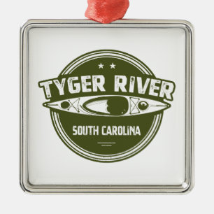 Tyger River, South Carolina Julgransprydnad Metall