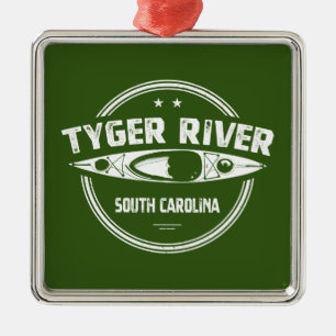 Tyger River, South Carolina Julgransprydnad Metall