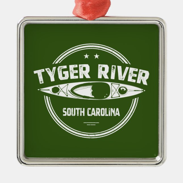 Tyger River, South Carolina Julgransprydnad Metall (Framsidan)