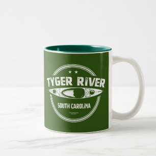Tyger River, South Carolina Två-Tonad Mugg