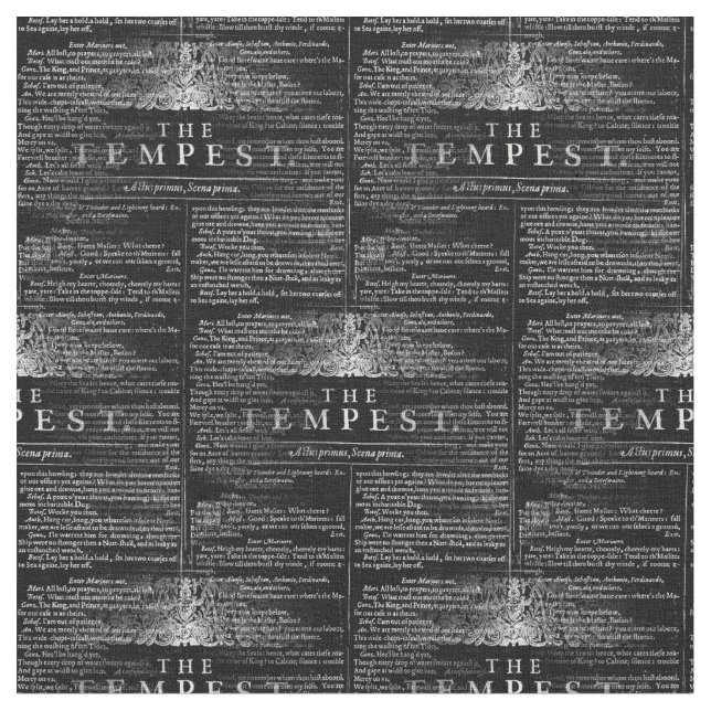 Tyget för stormShakespeare lek Tyg (Närbild)