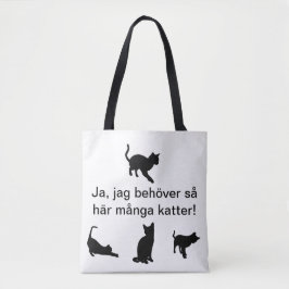 Tygkasse med katter
