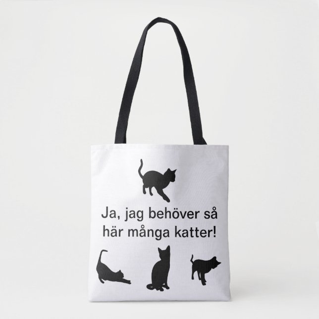 Tygkasse med katter (Framsida)