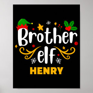 Tygraphy Bror Elf Kul Familj Matchande Poster
