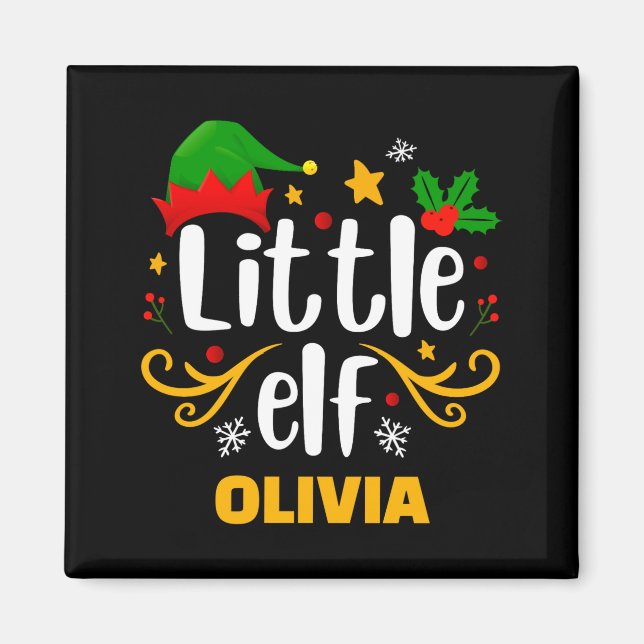 Tygraphy Little Elf Fun Family Matching  Magnet (Framsidan)