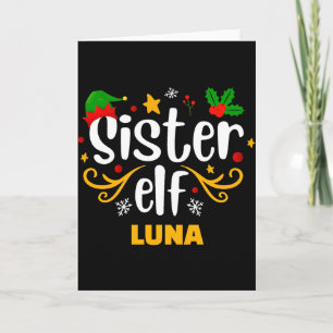Tygraphy syster Elf Kul Familj Matchande Kort