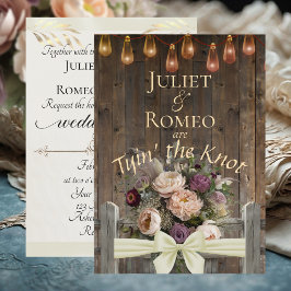 Tyin' the Knot Wildflowers & Rosett - Krämfärgad