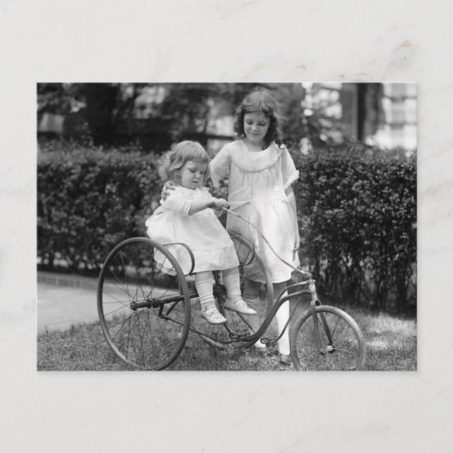 Tyke on Trike, 1920-talet Vykort (Framsida)