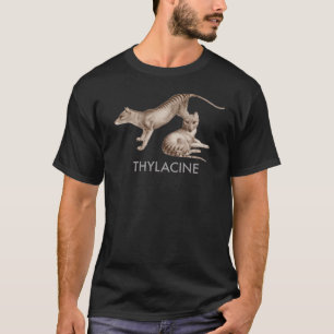 Tylacin, Tasmanian Tiger Utdödar animaliskt T Shirt