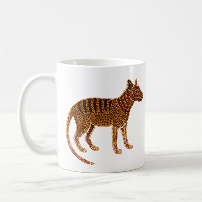 Tylaktinsprit - Traditionell aboriginerad pricksmä Kaffemugg (Vänster)