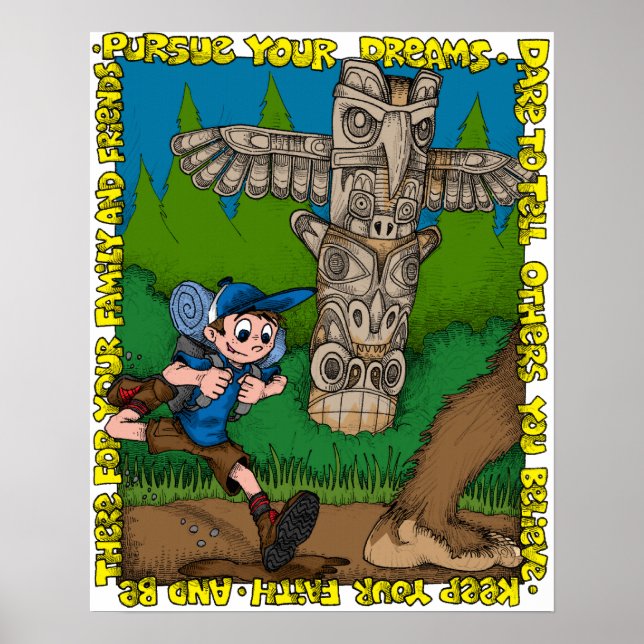 Tyler Bounds Chasing Bigfoot Poster (Framsidan)