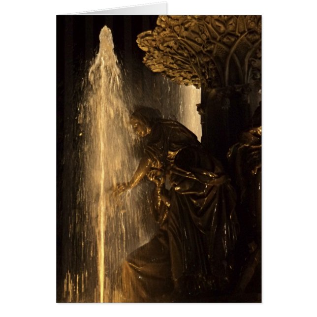 Tyler-Davidson fontänkort Hälsningskort (Framsidan)