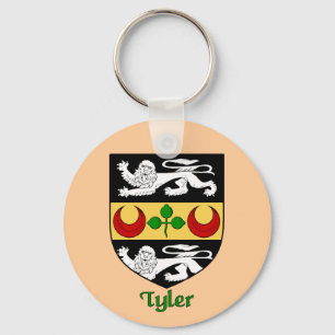 Tyler Family Shield-nyckelkedjan Nyckelring