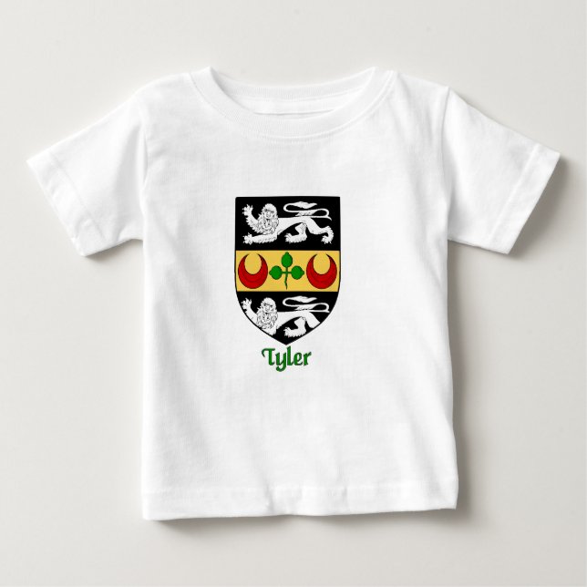 Tyler Family Shield T Shirt (Framsida)