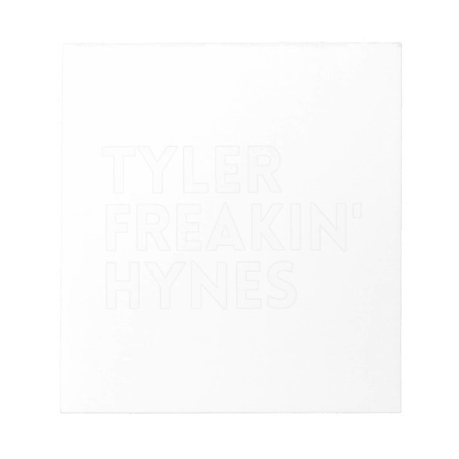 Tyler Freakin'Hynes Anteckningsblock (Framsida)