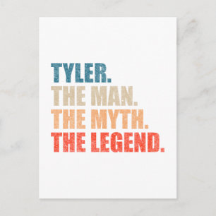 Tyler Mannen Myten Legenden Vykort
