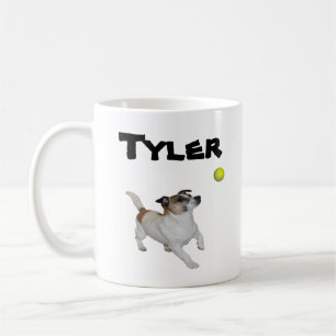 Tyler Namn With Fox Terriers, kaffe Mugg