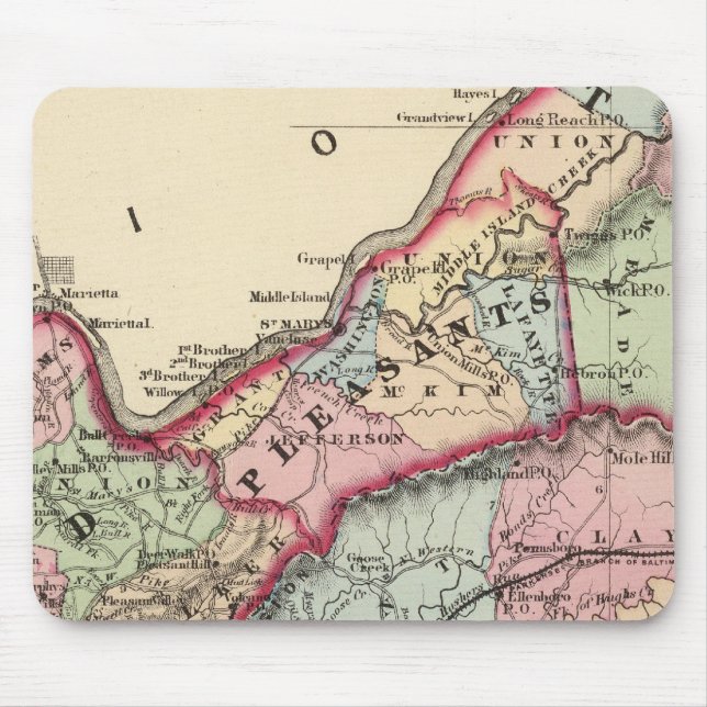 Tyler, Ritchie, Pleasants, Wood, Wirt County Musmatta (Framsidan)