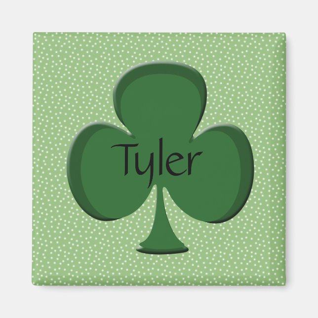 Tyler Shamrock Namn Magnet (Framsidan)
