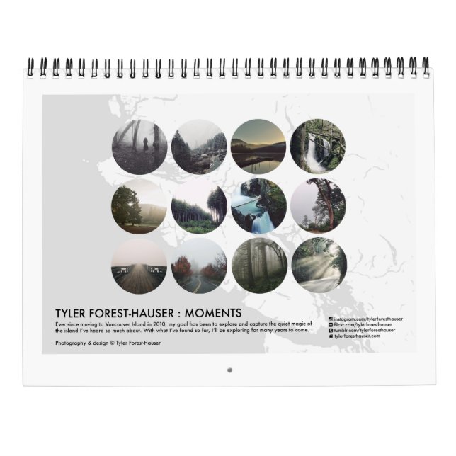 Tyler Skog-Hauser: Ögonblick Kalender (Baksida)