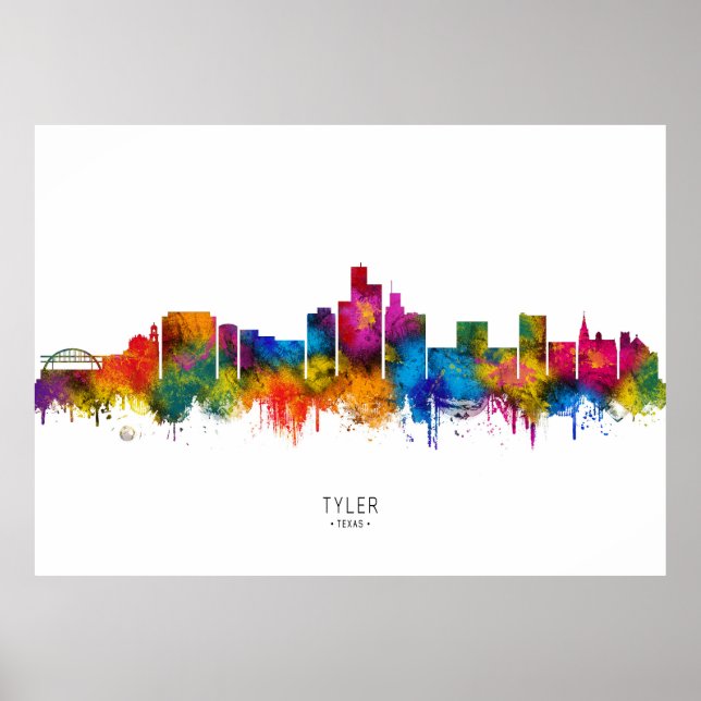 Tyler Texas Siluett Poster (Framsidan)