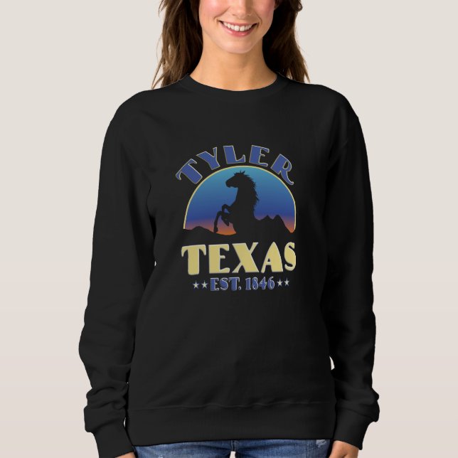 Tyler Texas TX Vild Horse T Shirt (Framsida)