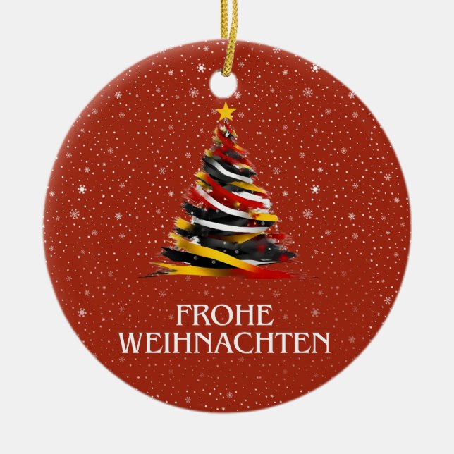 TYMAN FLAGGA INSPIRED JULGRANSPRYDNAD KERAMIK (Framsidan)