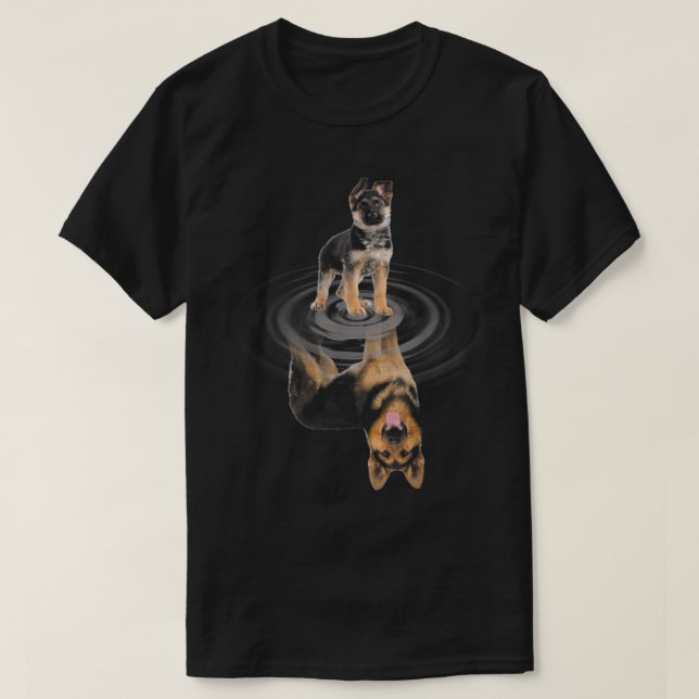 TYMAN SHEPHERD Baby Reflection Spegel TYMAN SHEP T Shirt (Design framsida)