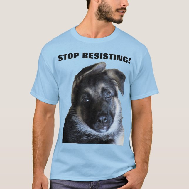 TYMAN SHEPHERD PUPPY T-Shirt (Framsida)