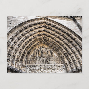 Tympanum of the Last assessment Notre Dame De Pari Vykort