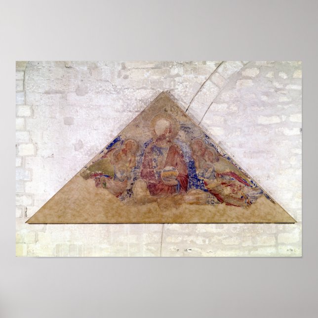 Tympanum som skildrar Savior Bluting, 1341 Poster (Framsidan)