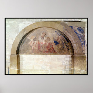Tympanum som visar oskulden av ödmjukhet poster