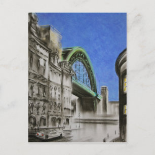 Tyne Bridge, England Postcard Vykort