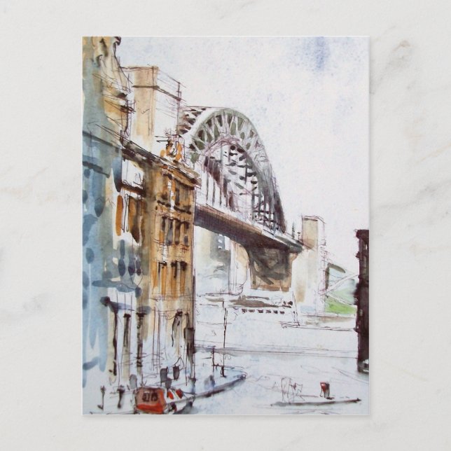 Tyne Bridge från Dean Street Post Card Vykort (Framsida)