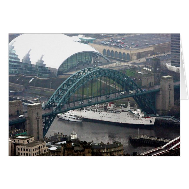 Tyne Bridge Hälsningskort (Framsidan Horizontal)