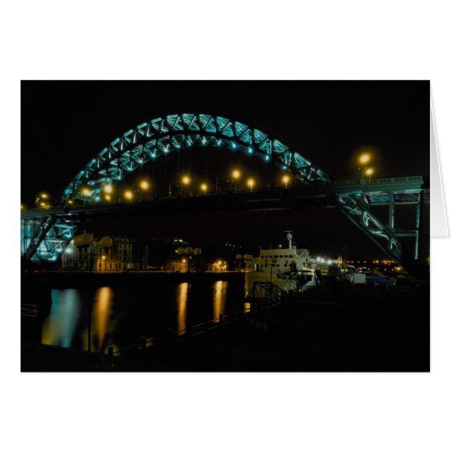 Tyne Bridge, Newcastle, England Hälsningskort (Framsidan Horizontal)