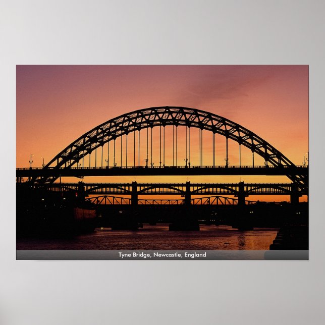 Tyne Bridge, Newcastle, England Poster (Framsidan)