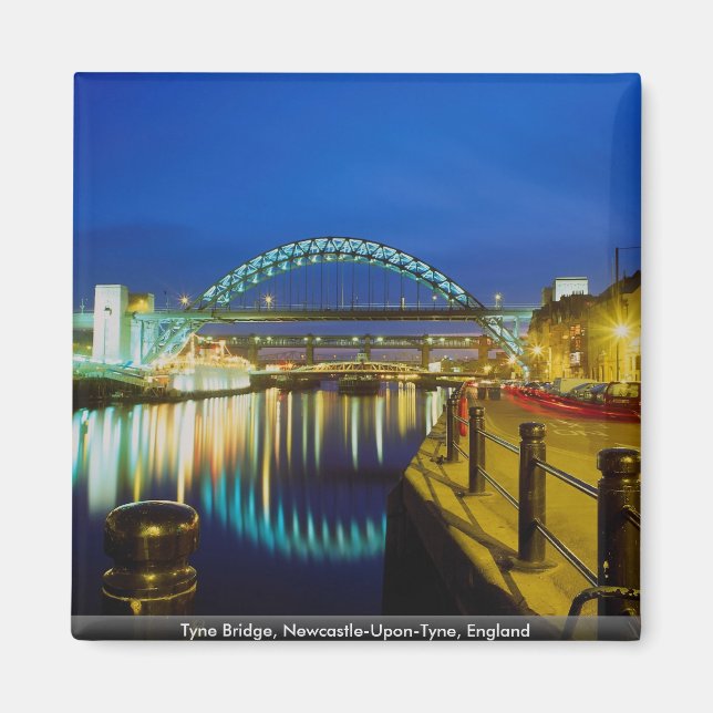 Tyne Bridge, Newcastle-upon-Tyne, England Magnet (Framsidan)
