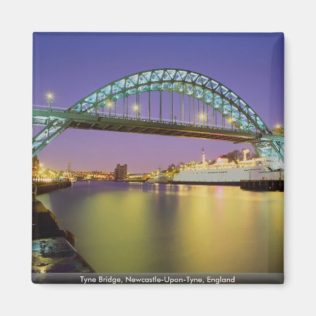 Tyne Bridge, Newcastle-upon-Tyne, England Magnet (Framsidan)