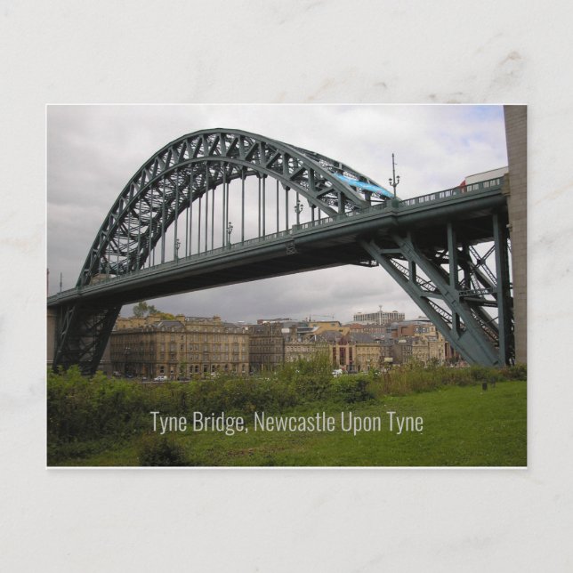 Tyne bridge, Newcastle upon Tyne Post Card. Vykort (Framsida)