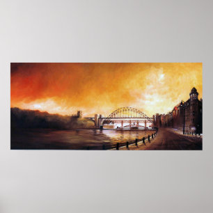 Tyne Bridge Newcastle upon Tyne Print Poster