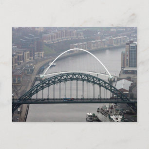 Tyne Bridge och Millennium Bridge Vykort